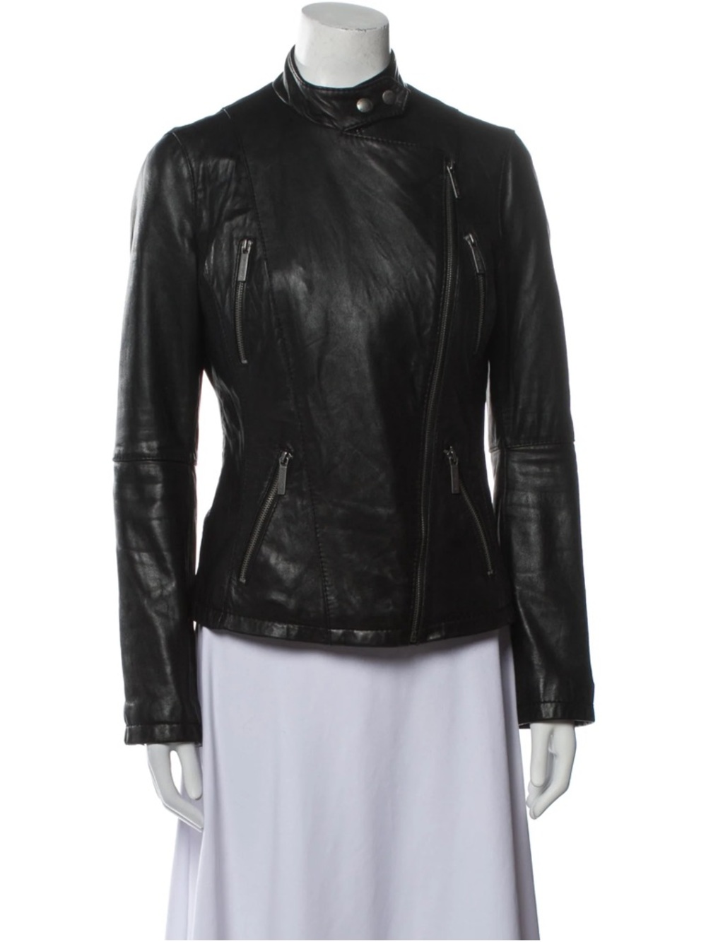 🎀MICHAEL Michael Kors Black Leather Moto Jacket
